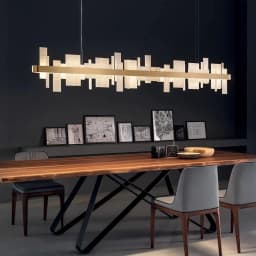 Shards Of Life Vintage Marble Collection LED Dimmable Chandelier Lighting Lustre Suspension Luminaire Lampen For Living Room