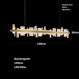 Shards Of Life Vintage Marble Collection LED Dimmable Chandelier Lighting Lustre Suspension Luminaire Lampen For Living Room
