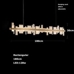 Shards Of Life Vintage Marble Collection LED Dimmable Chandelier Lighting Lustre Suspension Luminaire Lampen For Living Room