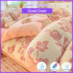 Ultra-Soft Flannel Duvet Cover 1Pc- Single Piece, Warm for Winter Nights, Plush Bedding for Bedroom, Easy Care, No Pillowcase