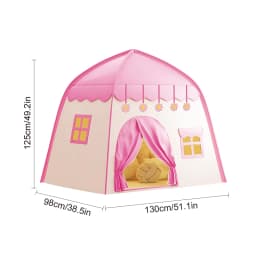 [Outdoor Recreation] Children's Party Game Tent, Blue Playhouse Toy with Yellow Star Design, Princess Girls' Fairy Tale Toy Castle, Beach Tent, Holiday Gift for Boys and Girls, Christmas Gift, Accessories Not Included
