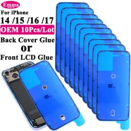 10pcs Waterproof Seal Sticker Back Cover Side For iPhone 16 Plus 15 Pro Max 14 17E Front LCD Display Adhesive Glue