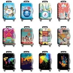 Thick Elastic Luggage Protective Cover Zipper Suit For 18-32 inch Bag Suitcase Covers Trolley Cover Travel Practical Accessories
