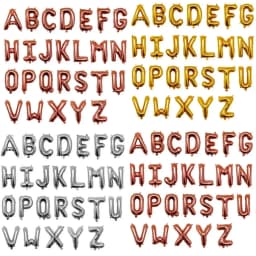 16 32 Inch Foil Letter Balloons A-Z Air Helium Alphabet Balloon Figures Happy Birthday Wedding Decorations Adult Name Baloon