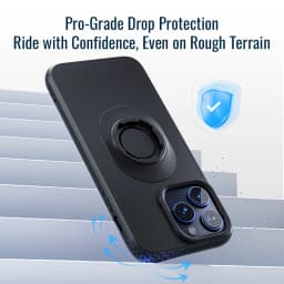 Quad-style Motorbike/Bike Holder/Car Mount with Lock-in Design, Shockproof Case for iPhone 17/16/15/14Plus/13/12/11Pro/XsMax