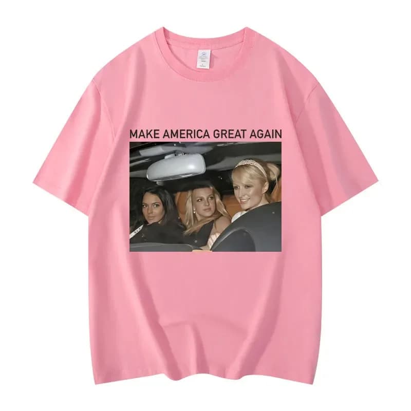 Funny Make America Great Again Meme Graphic T Shirts Fashion Aesthetic Short Sleeve T-shirts Unisex Casual Loose Cotton T-shirt