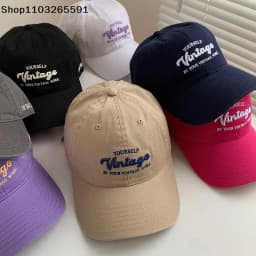 1Pcs For Women Men Summer Streetwear Trucker Hat 3D Letter Design Baseball Cap Vintage Brown Duck Tongue Hat