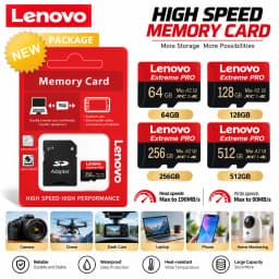 Lenovo Memory Card 1TB High Speed Full HD Video Card 512GB MINI SD Card with Adapter 256GB 128GB Micro SD Card TF Card 64GB