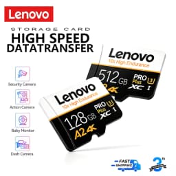 Lenovo High Speed SD Memory Card 512GB 4K Full HD Micro Video Card Compatible with Phone GoPro Action Camera 128GB 256GB SD Card