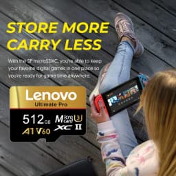 Lenovo SD Memory Card 512GB 256GB 128GB 64GB High Speed Micro SD Card V60 U3 TF Flash Cards 4K HD Waterproof for Phone/Tablet