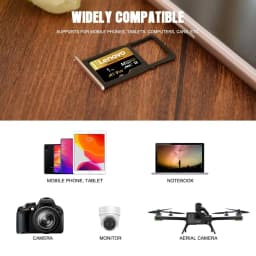 Lenovo SD Memory Card 512GB 256GB 128GB 64GB High Speed Micro SD Card V60 U3 TF Flash Cards 4K HD Waterproof for Phone/Tablet