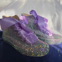 Dollbling Shinny Sparkly Crystal Rhinestone Red Christmas Canvas Shoes Wedding Bridal Flower Girl First Communion Sneakers