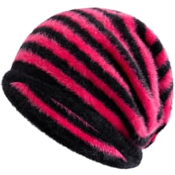 Hot Sale Fashion Woman Slouchy Beanie Casual Stripe Design Y2K Winter Hats For Female