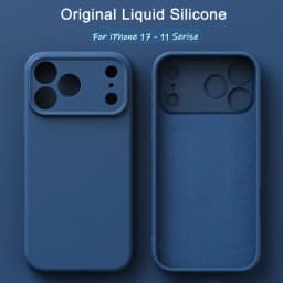 Luxury Liquid Silicone Phone Case For iPhone 18 17 Pro Max Air 14 15 Plus 11 16 Pro 13 12 Mini Soft Shockproof Protection Cover