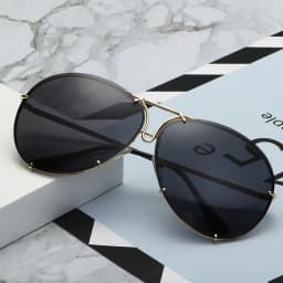 2025 New Fashion Pilot Sunglasses Women Oversized Luxury Sun Glasses For Female Cool Mirror Vintage Lady Gradient Shades UV400