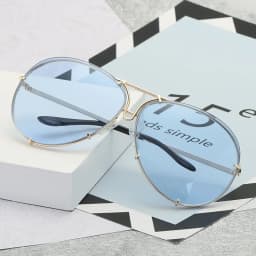 2025 New Fashion Pilot Sunglasses Women Oversized Luxury Sun Glasses For Female Cool Mirror Vintage Lady Gradient Shades UV400