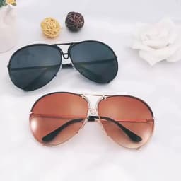 2025 New Fashion Pilot Sunglasses Women Oversized Luxury Sun Glasses For Female Cool Mirror Vintage Lady Gradient Shades UV400