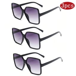 1/3/4/5pcs Fashion Oversize Square Sunglasses Women Luxury Brand Personlity Gradient Sun Glasses Female Outdoor Shades Oculos
