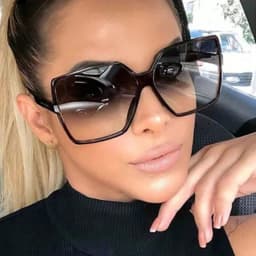 1/3/4/5pcs Fashion Oversize Square Sunglasses Women Luxury Brand Personlity Gradient Sun Glasses Female Outdoor Shades Oculos