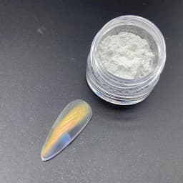 1Jar Polarized Chrome Nail Powder Chameleon Pigment Powder Pearl Luster Dual Color Magic Mirror Powder for Nail Art Decoration*@