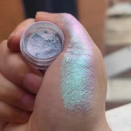1Jar Polarized Chrome Nail Powder Chameleon Pigment Powder Pearl Luster Dual Color Magic Mirror Powder for Nail Art Decoration*@