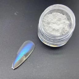 1Jar Polarized Chrome Nail Powder Chameleon Pigment Powder Pearl Luster Dual Color Magic Mirror Powder for Nail Art Decoration*@