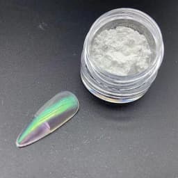 1Jar Polarized Chrome Nail Powder Chameleon Pigment Powder Pearl Luster Dual Color Magic Mirror Powder for Nail Art Decoration*@