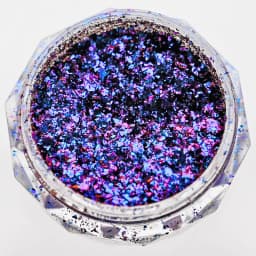 1Jar Polarized Chrome Nail Powder Chameleon Pigment Powder Pearl Luster Dual Color Magic Mirror Powder for Nail Art Decoration*@