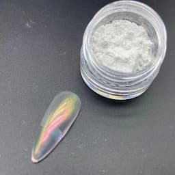1Jar Polarized Chrome Nail Powder Chameleon Pigment Powder Pearl Luster Dual Color Magic Mirror Powder for Nail Art Decoration*@