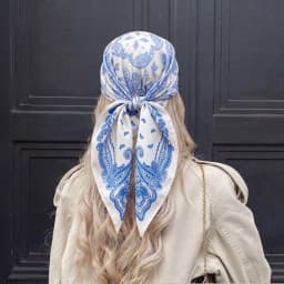 Luxury Print Satin Silk Square Scarf for Women Shawl Hijab Neckerchief Female Hair Ribbon Headband Fashion Wrap Bandana 2023 New
