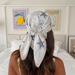 Luxury Print Satin Silk Square Scarf for Women Shawl Hijab Neckerchief Female Hair Ribbon Headband Fashion Wrap Bandana 2023 New