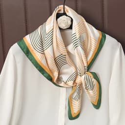 Luxury Print Satin Silk Square Scarf for Women Shawl Hijab Neckerchief Female Hair Ribbon Headband Fashion Wrap Bandana 2023 New