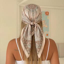 Luxury Print Satin Silk Square Scarf for Women Shawl Hijab Neckerchief Female Hair Ribbon Headband Fashion Wrap Bandana 2023 New