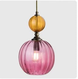 Nordic Modern Glass Chandelier Restaurant Bar Bedside Bedroom Creative Color Chandelier Interior Decoration Lighting Fixtures