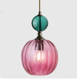 Nordic Modern Glass Chandelier Restaurant Bar Bedside Bedroom Creative Color Chandelier Interior Decoration Lighting Fixtures