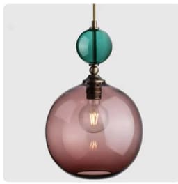 Nordic Modern Glass Chandelier Restaurant Bar Bedside Bedroom Creative Color Chandelier Interior Decoration Lighting Fixtures