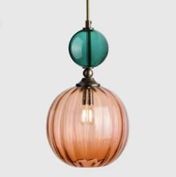 Nordic Modern Glass Chandelier Restaurant Bar Bedside Bedroom Creative Color Chandelier Interior Decoration Lighting Fixtures