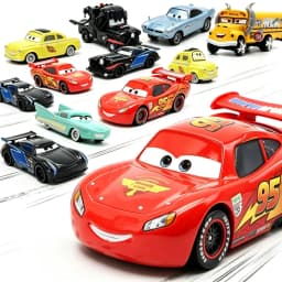 @Pixar Cars Diecast Metal Alloy Model Car Lightning McQueen The King Frank Guido Luigi Movie Character Toy Car Collectible Gifts