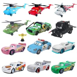 Diecast Alloy Metal Car Toy Collectibles Plane Chick Hicks King Lightning Mini Small Hudson Tractor Aircraft Racer Vehicle 3 2 1