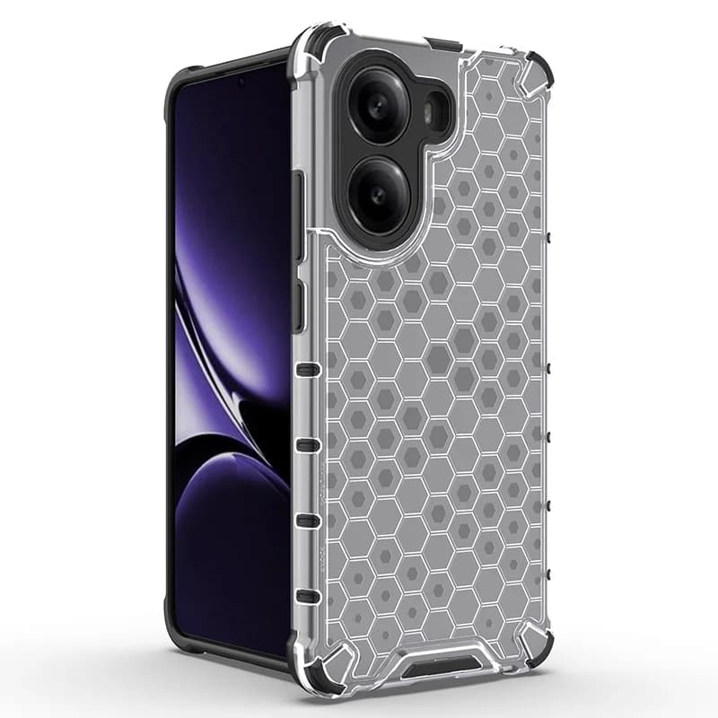 Honeycomb Style Armor Shockproof Case For Xiaomi Poco X7 Pro Redmi Turbo 4 5G TPU Frame Hard Plastic 2 in 1 Phone Cover Fundas