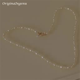 Natural Pearl Necklace 14K Gold Filled Handmade Pendants Vintage Jewelry Tarnish Resistant  Jewelry for Women