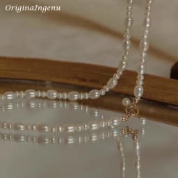 Natural Pearl Necklace 14K Gold Filled Handmade Pendants Vintage Jewelry Tarnish Resistant  Jewelry for Women