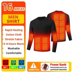 Men's Heated Thermal Underwear Set Women Winter Outdoor Sports Underwear 28 Heating Areas Heated Shirt Pant USB Electric Heating