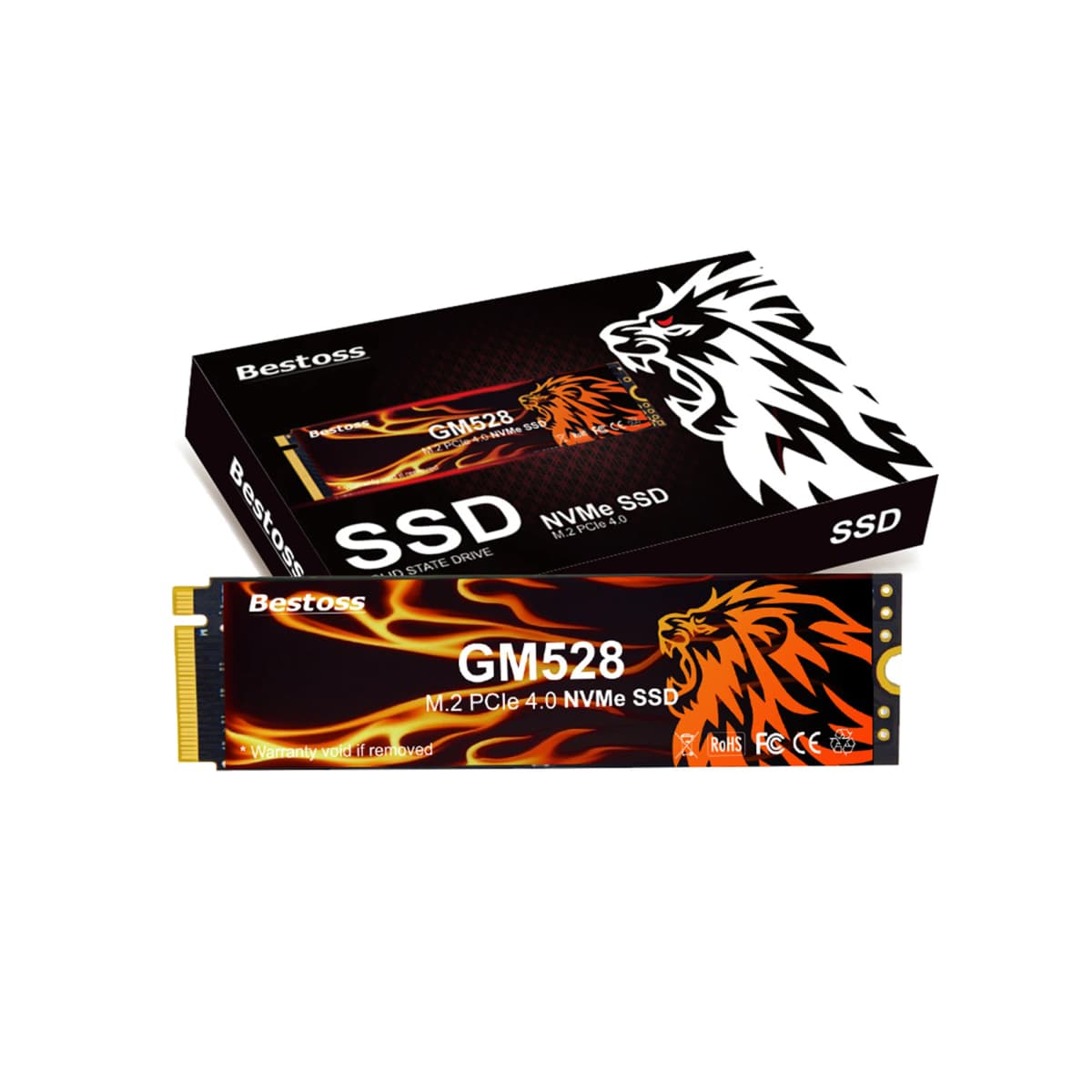 Bestoss Nvme 512GB 1TB 2TB 4TB M2 Ssd Nvme Gaming Computer Internal Solid State Drives For Laptops GM528