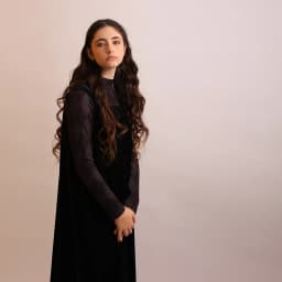Teen's Girls Sleeveless Maxi Dress Black Velour And Ribbed Mock Neck Top Comfortable Fit Casual Maxi Dress Sizes XS-3XL