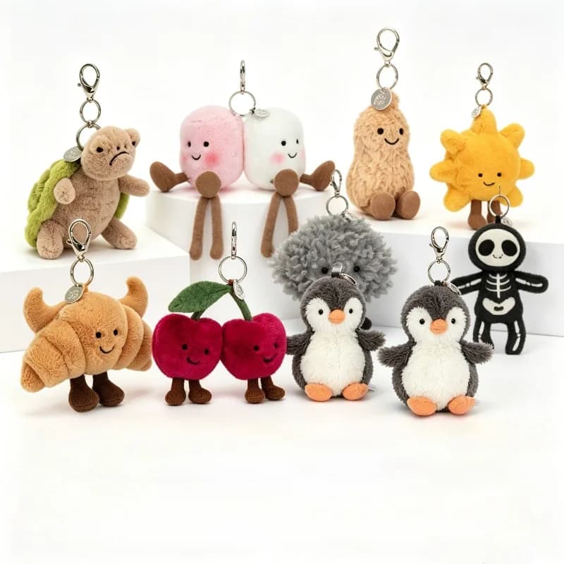 Fun Pendant Series Plush Toy Bag Keychain Doll Plushie Anime Plush
