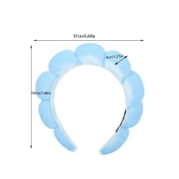 2024 Fashion Sponge Headband for Women Girls Puffy Hair Band Makeup Bubble Retro Terry Cloth Headbands Hair Accessories Headwear