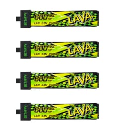 BETAFPV LAVA II 1S 680mAh Battery ForAir75, Meteor75 Pro Whoop Drone FPV For 6 Ports 1S Battery Charger & Adapter