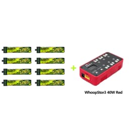 BETAFPV LAVA II 1S 680mAh Battery ForAir75, Meteor75 Pro Whoop Drone FPV For 6 Ports 1S Battery Charger & Adapter