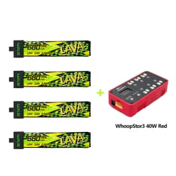 BETAFPV LAVA II 1S 680mAh Battery ForAir75, Meteor75 Pro Whoop Drone FPV For 6 Ports 1S Battery Charger & Adapter